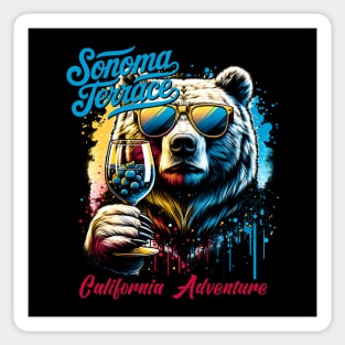 Sonoma Terrace California Adventure Wine Bar Sticker